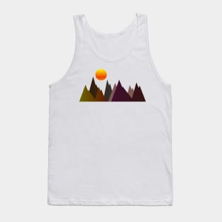 MOUNTAINS, GEOMETRIC LANDSCAPE Tank Top